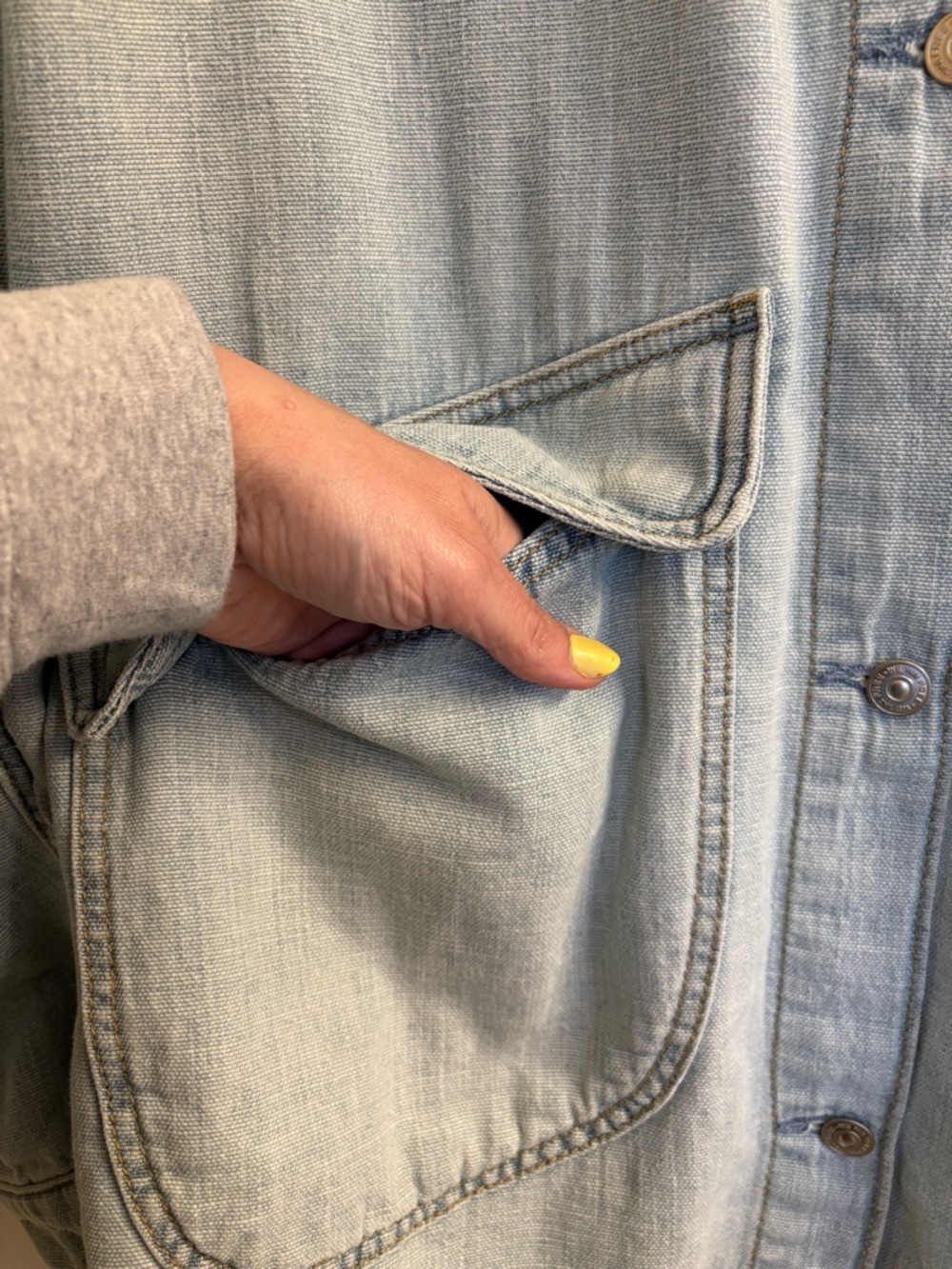 NWT We The Free Lemon Denim Jacket - Picture 11 of 16